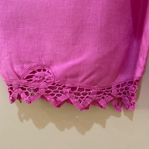 100% Linen Size 26W PINK (Barbie) pants: Uniform by John Paul Richard - Picture 2 of 10